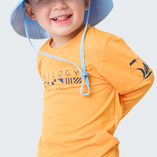 Kids Anetik LS Shirt in High Visibility Orange