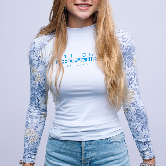 Napali Rash Guard in White