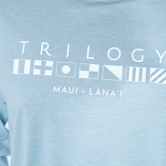 Sessions LS Shirt in Heathered Blue Gray