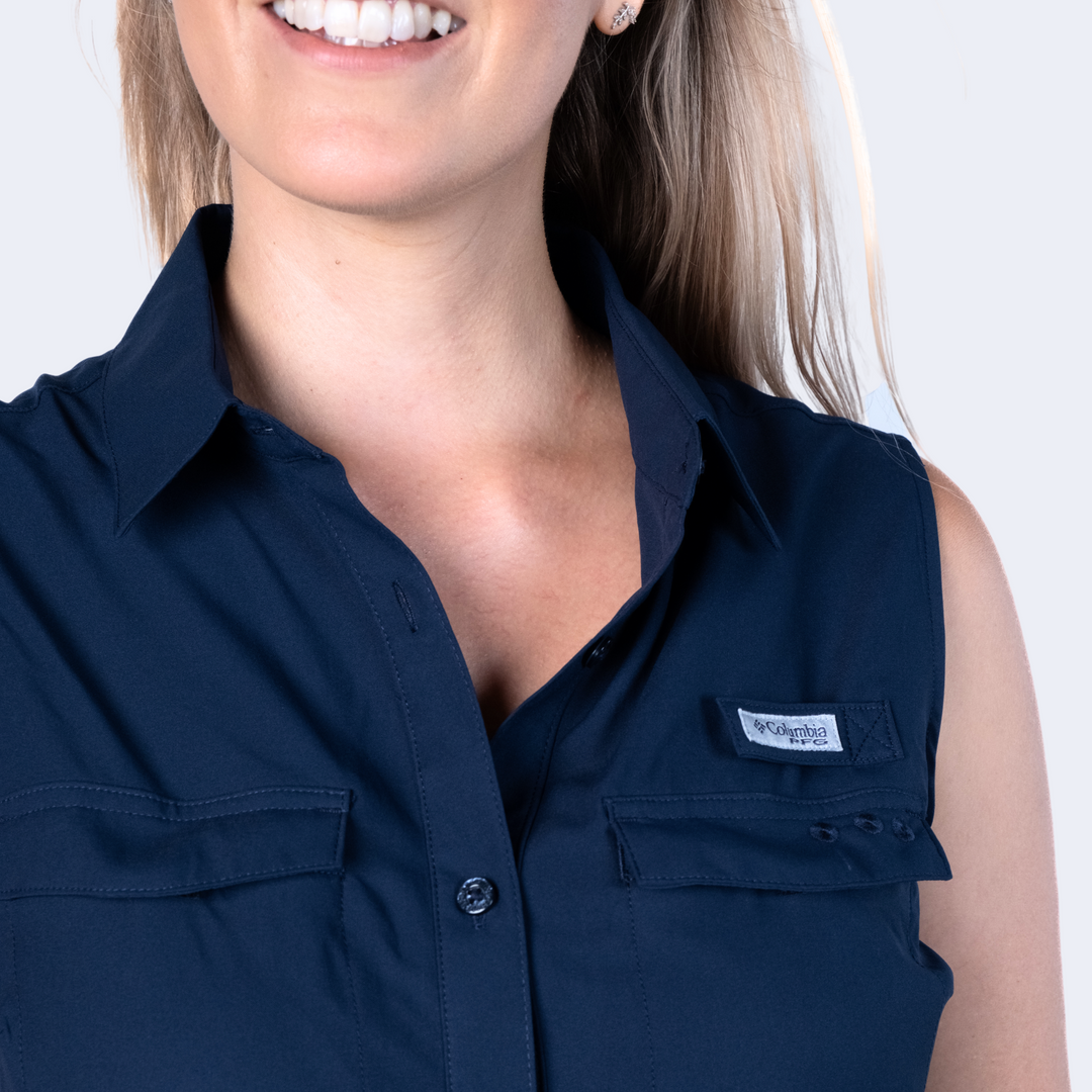 Sun Drifter Woven Dress in Navy