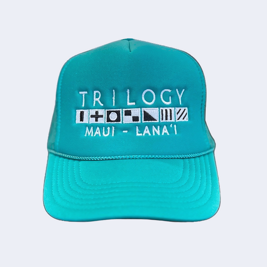 Trilogy Adult Foam Trucker Cap in Teal