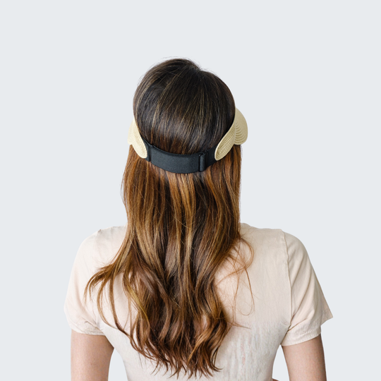 Dolly Straw Visor in Sand
