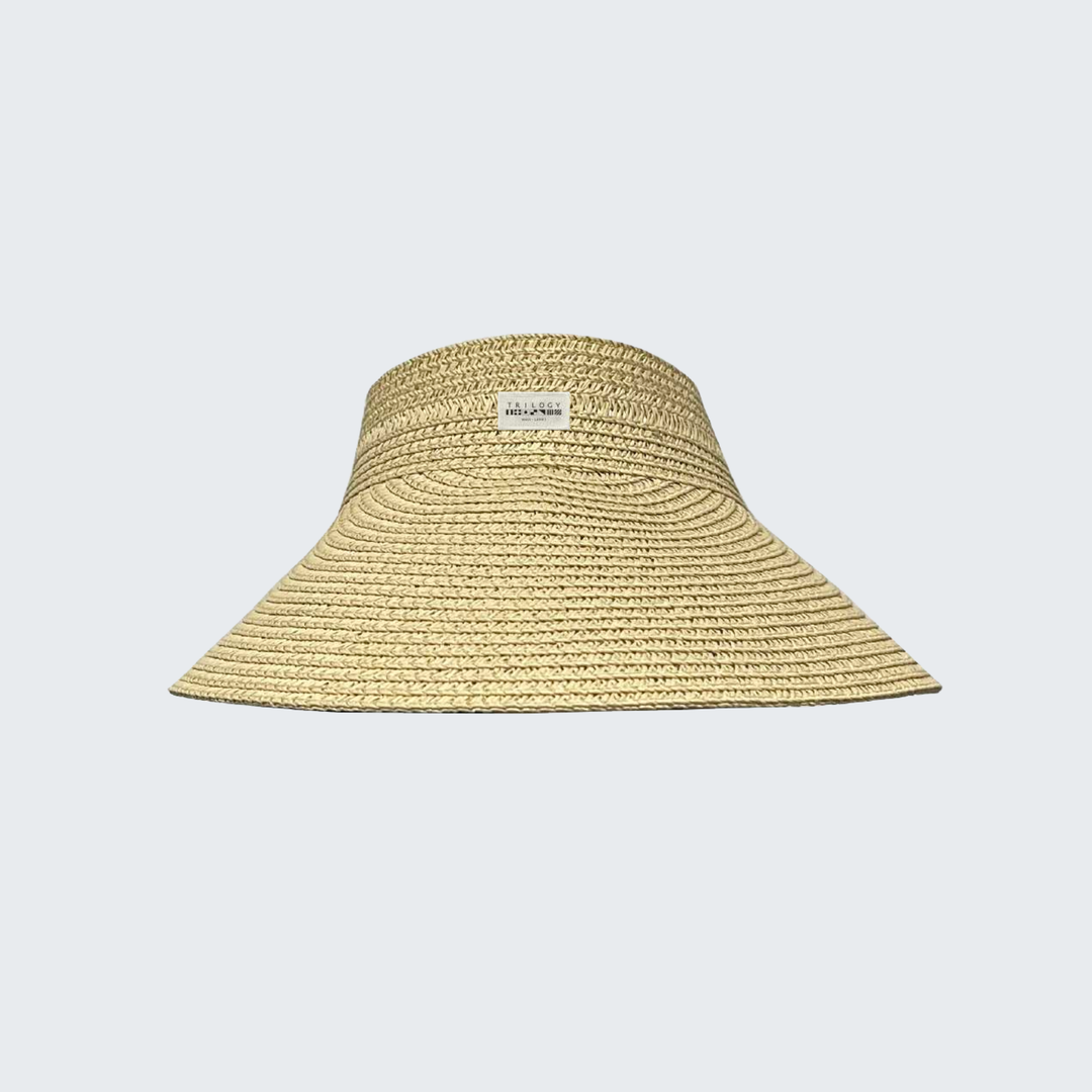 Dolly Straw Visor in Sand