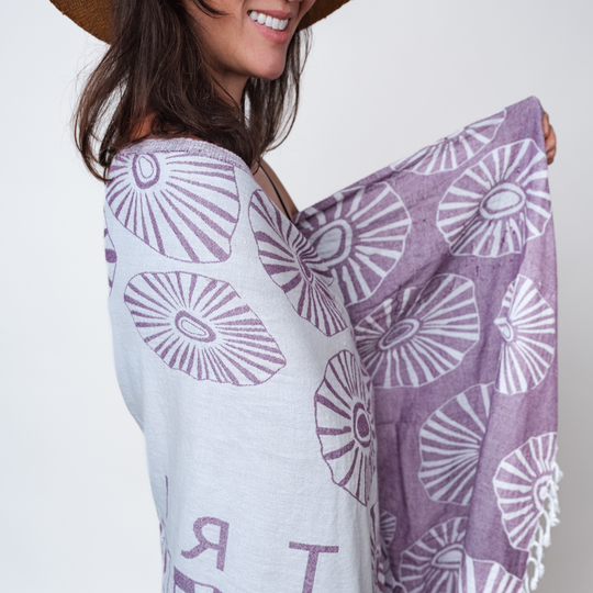 Trilogy Turkish ToweL in Purple Opihi
