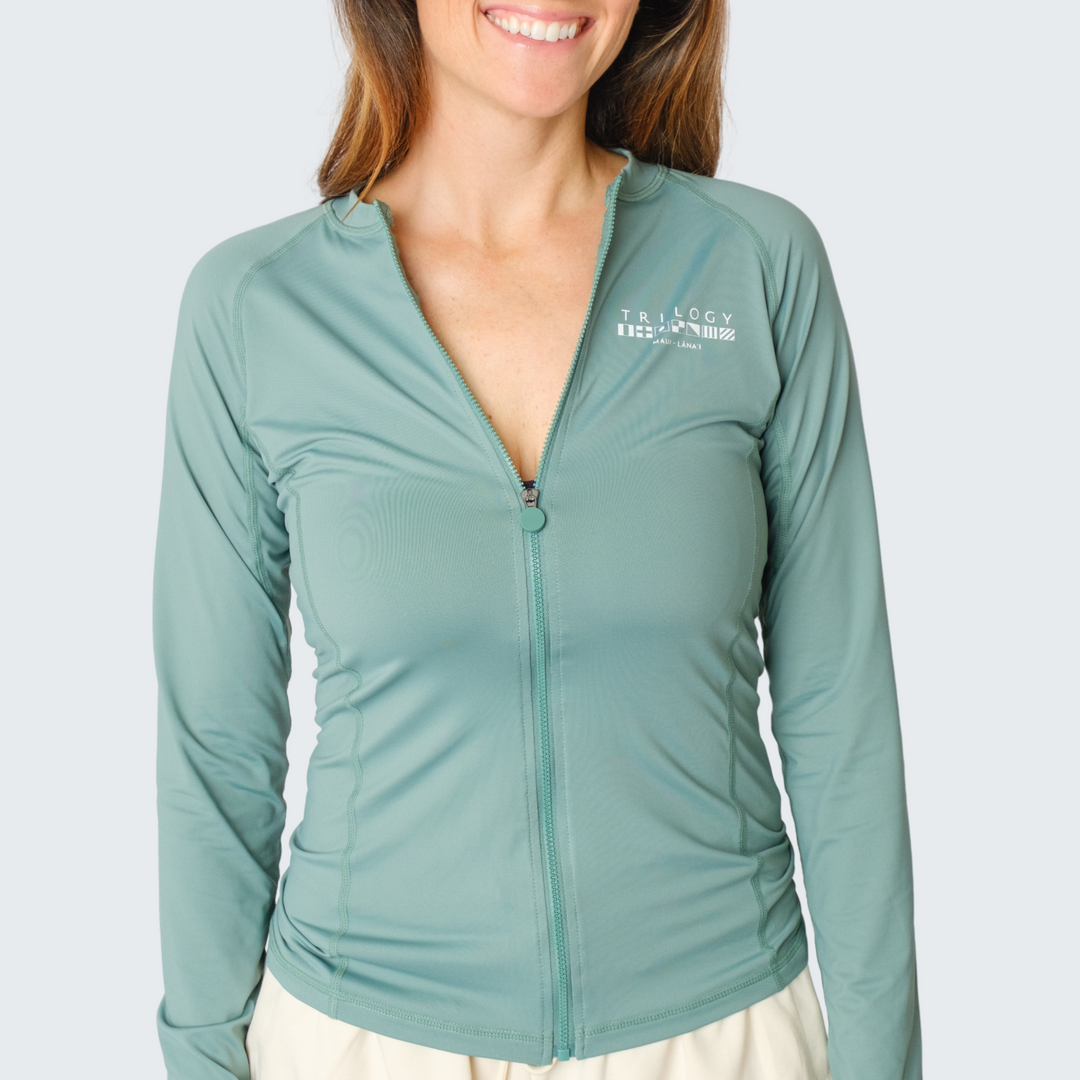 Vera Rash Guard in Sage Green