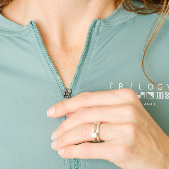 Vera Rash Guard in Sage Green