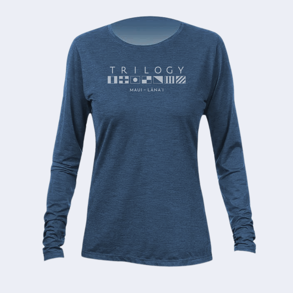 Womens Anetik LS Shirt in Navy