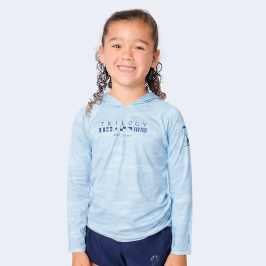 Youth Anetik LS Hoodie in Bahama Blue