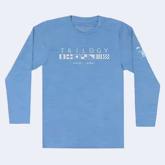 Youths Anetik LS Shirt in Bahama Blue